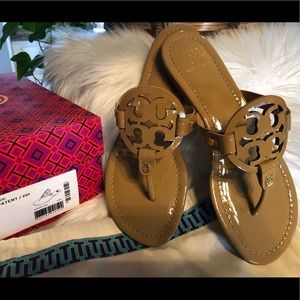 Tory Burch Sand Tan Patent Miller’s ~ New in Box!